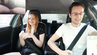 Surprise Verlonis for Justin lush Control inside her pussy while driving car in Public