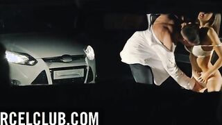 Exclusive swinger party on a public parking lot