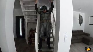 Blonde Tiny Catwoman Tries Big Batman's Friend in Her Wet Hole