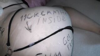 Found my slut-wife after BBC bareback gangbang – POV Roleplay