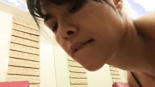 Horny dude gets a BJ before banging Asa Akira