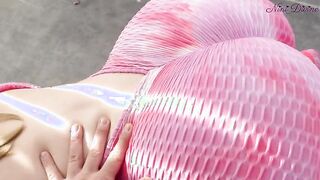 I fuck my French student's big round ass in her tight yoga pants!