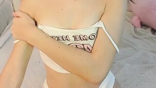 young student jerking off her cameltoe